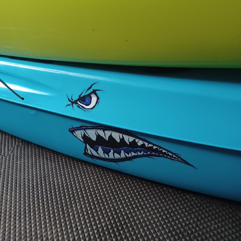 2PCS Shark Teeth Mouth Boat St - Fishing Boat Trailer recension och pris