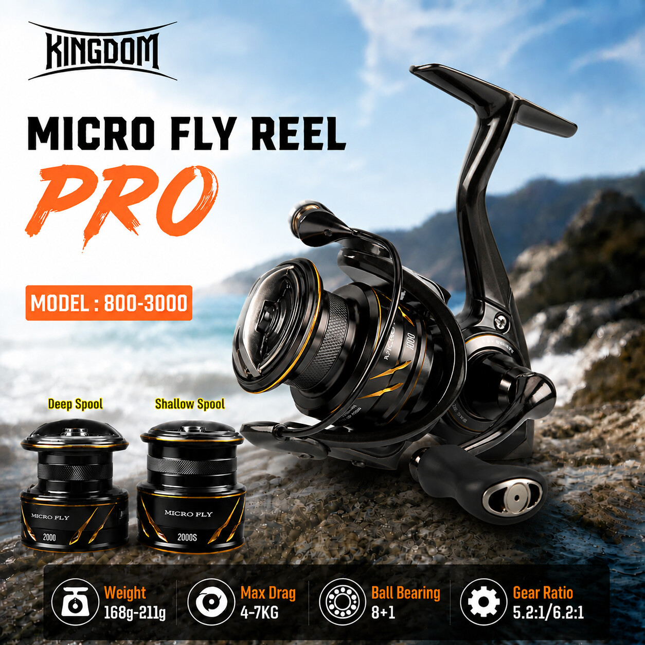 Kingdom Micro Fly Pro Fishing  - Shimano Reel Stradic recension och pris
